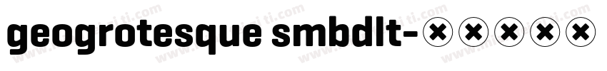 geogrotesque smbdlt字体转换